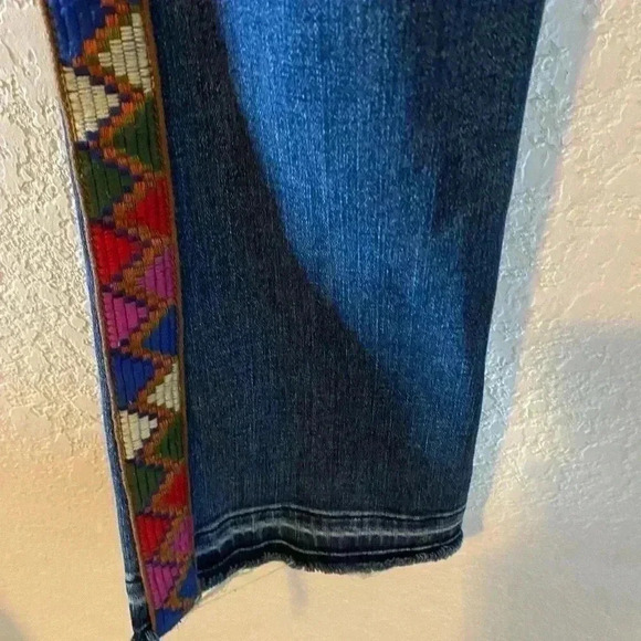 Veronica Beard Carolyn Tuxedo Striped Baby 10” Boot Jeans Size 26 - Picture 6 of 10